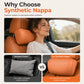 🚗✨ Cuscino Cervicale per Poggiatesta Auto in Ecopelle Nappa - Memory Foam a Ritorno Lento | Supporto Ergonomico 3D | Vestibilità Universale | Ideale per Tragitti, Viaggi & Riposo 🛣️
