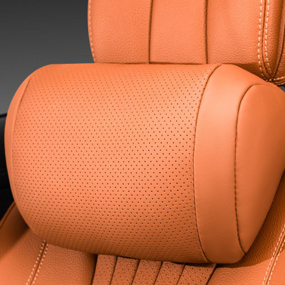 🚗✨ Cuscino Cervicale per Poggiatesta Auto in Ecopelle Nappa - Memory Foam a Ritorno Lento | Supporto Ergonomico 3D | Vestibilità Universale | Ideale per Tragitti, Viaggi & Riposo 🛣️