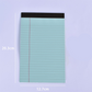 📓 Blocco Note a Righe Stile Minimalista – Carta 80g Anti-Sbavatura | Rilegatura Superiore | 6 Colori Pastello | 2 Formati | Ideale per Studio & Ufficio ✨🎨