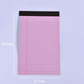 📓 Blocco Note a Righe Stile Minimalista – Carta 80g Anti-Sbavatura | Rilegatura Superiore | 6 Colori Pastello | 2 Formati | Ideale per Studio & Ufficio ✨🎨