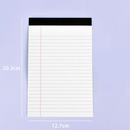 📓 Blocco Note a Righe Stile Minimalista – Carta 80g Anti-Sbavatura | Rilegatura Superiore | 6 Colori Pastello | 2 Formati | Ideale per Studio & Ufficio ✨🎨