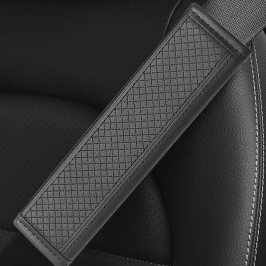 🚗 Copricintura di Sicurezza in Pelle PU ✨ | Cuscino Salvaspalla Imbottito Anti-Sfregamento 🛡️ | Fodera Morbida Antiscivolo e Traspirante 💨 | Universale per Auto e Zaini 23×6 cm 🎒
