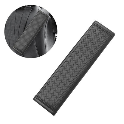 🚗 Copricintura di Sicurezza in Pelle PU ✨ | Cuscino Salvaspalla Imbottito Anti-Sfregamento 🛡️ | Fodera Morbida Antiscivolo e Traspirante 💨 | Universale per Auto e Zaini 23×6 cm 🎒