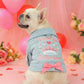 👑🐶 Giacchetta Denim da Principessa per Cani – Tessuto Morbido, Ricami Eleganti, Vestibilità Facile – 8 Varianti Blu, Taglie XS-XL 💜✨