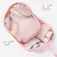 🎒👙 Pochette Portabiancheria Intima da Viaggio – Forma Sferica | Scomparti Separati | Poliestere Resistente | Cerniera Scorrevole | Manico Pratico | Ideale per Valigie & Weekend | 2 Misure, Rosa & Bianco❤️👙