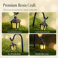 🌟🌿 Paletti Luminosi per Piante a Forma di Lanterna Retrò – Resina Ecologica, Gancio in Ferro, Brillano al Buio – 7 Colori, Set da 5 o 7 Pezzi 🌙✨