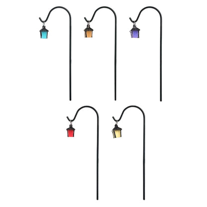 🌟🌿 Paletti Luminosi per Piante a Forma di Lanterna Retrò – Resina Ecologica, Gancio in Ferro, Brillano al Buio – 7 Colori, Set da 5 o 7 Pezzi 🌙✨