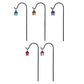 🌟🌿 Paletti Luminosi per Piante a Forma di Lanterna Retrò – Resina Ecologica, Gancio in Ferro, Brillano al Buio – 7 Colori, Set da 5 o 7 Pezzi 🌙✨