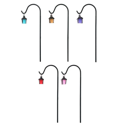 🌟🌿 Paletti Luminosi per Piante a Forma di Lanterna Retrò – Resina Ecologica, Gancio in Ferro, Brillano al Buio – 7 Colori, Set da 5 o 7 Pezzi 🌙✨