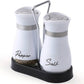 🐧🧂 Set Saliera e Pepiera Design Pinguino – Acciaio Inox 304 + Vetro, 15,5×16cm, Coperchio Dosatore di Precisione, Caddy Incluso – 8 Colori 🧂✨