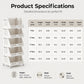 🏠Carrello Organizer Pieghevole con Ruote 🛒 | Struttura Salvaspazio in PP, Ruote Girevoli con Freno | Da 1 a 4 Ripiani