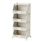 🏠Carrello Organizer Pieghevole con Ruote 🛒 | Struttura Salvaspazio in PP, Ruote Girevoli con Freno | Da 1 a 4 Ripiani