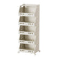 🏠Carrello Organizer Pieghevole con Ruote 🛒 | Struttura Salvaspazio in PP, Ruote Girevoli con Freno | Da 1 a 4 Ripiani