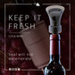 🍷✨ Tappo Salvavino 2-in-1 con Pompa Sottovuoto & Versatore – Silicone + Acrilico Alimentare, Sigillatura 100%, Conserva fino a 10 Giorni – Universale 🥂🔒