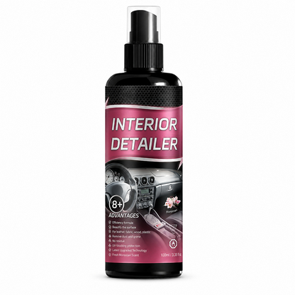 🚗 Spray Detergente Multi-Superficie per Interni Auto – Protezione UV, Formula pH-Bilanciata, Profumo Marocchino, 100ml + Panno Incluso – Pelle, Plastica & Tessuto 🌟