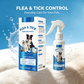 🐾🌿 Spray Antipulci & Antizecche per Animali a Base Vegetale – Tripla Protezione, 100ml Portatile, Multi-Superficie, Durata 3 Anni – Delicato & Sicuro 💧✨
