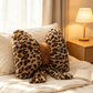 Cuscino a Fiocco in Morbido Peluche 🎀🛋️ | Un Tocco Animalier e Più Comfort per Divano o Letto | Effetto Coniglio, Leopardato o Marrone