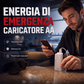 🔋🚀 Caricabatterie di Emergenza Portatile a 2 Batterie AA – Uscita USB, Torcia LED Integrata, Compatto & Leggero – Per Viaggi, Blackout & Uso Quotidiano ✨📱