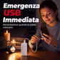 🔋🚀 Caricabatterie di Emergenza Portatile a 2 Batterie AA – Uscita USB, Torcia LED Integrata, Compatto & Leggero – Per Viaggi, Blackout & Uso Quotidiano ✨📱