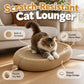 🐱🌿 Cuccia Tiragraffi per Gatti in Sisal Resistente – Forma Ovale 57x37x7cm, Superficie Graffiante Durevole, Giocattolo Incluso, Proteggi Mobili – 2 Stili ✨🟡