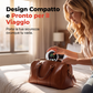 ⚠️🔍 Rilevatore 5 in 1 da Presa – CO, Gas, Fumo, Temperatura & Umidità – Display LCD, Batteria 1000mAh, Plug-and-Play 110-240V, Ø87mm – 2 Colori 🏠✨