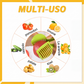 🍋🔪 Affettatrice da Cucina Creativa Ergonomica – Lega Alluminio + ABS, 8 Fessure, Proteggi-Dita, Gancio Appendibile – Per Limoni, Pomodori, Cipolle & Frutta – 2 Versioni ✨