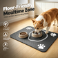 🐾Tappetino per Ciotole in Diatomea per Cani & Gatti – Antiscivolo, Assorbente, Facile da Pulire, 4 Misure (20x30-50x60cm), 17 Design – Protegge il Pavimento da Schizzi & Briciole 🍽️💧