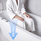 🛁🛡️ Asse da Bagno Antiscivolo in Alluminio per Vasca – Portata 135kg, Regolabile 71-82cm (6 Livelli), Senza Attrezzi, 1,5kg – Per Anziani, Donne Incinte & Famiglie ✨
