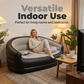 🛋️✨ Divano Gonfiabile Doppio Portatile – Superficie Floccata Morbida, PVC Resistente, 138x87x71cm, 2 Posti – Per Soggiorno, Camera & Ospiti – 2 Colori 🌟