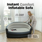 🛋️✨ Divano Gonfiabile Doppio Portatile – Superficie Floccata Morbida, PVC Resistente, 138x87x71cm, 2 Posti – Per Soggiorno, Camera & Ospiti – 2 Colori 🌟
