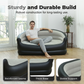 🛋️✨ Divano Gonfiabile Doppio Portatile – Superficie Floccata Morbida, PVC Resistente, 138x87x71cm, 2 Posti – Per Soggiorno, Camera & Ospiti – 2 Colori 🌟