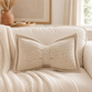 🎀 Cuscino in ciniglia a forma di fiocco | Morbido cuscino decorativo per divano e letto – Soffice e accogliente ✨
