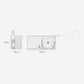 ⚡🔋 Power Bank 3 in 1 con Ricarica Rapida & Cavo Integrato – Design Trasparente Ispirato al Vinile, Cinturino da Polso, Compatto & Tascabile – 2 Colori: Bianco & Rosa ✨🎙️