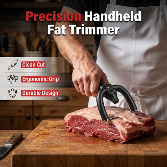 🥩 Raschietto Manuale per Grasso di Carne – Supporto a U | Lama in Acciaio Inox | Impugnatura Ergonomica Antiscivolo | Taglio Preciso Senza Sprechi | Facile da Pulire | Per Manzo, Maiale & Grigliate 🔪🍖