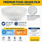 🥗Coperchi Elastici per Ciotole da Cibo – PE Alimentare BPA-Free, Elastici 14-40cm, -20°C/+100°C, Dispenser Pratico – 300 o 500 pz – Per Frigo, Freezer & Microonde 🧊🍽️