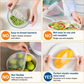 🥗Coperchi Elastici per Ciotole da Cibo – PE Alimentare BPA-Free, Elastici 14-40cm, -20°C/+100°C, Dispenser Pratico – 300 o 500 pz – Per Frigo, Freezer & Microonde 🧊🍽️