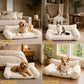 🛋️🐶Cuccia Divano per Cani & Gatti in Peluche – Bordi Rialzati per Supporto Testa/Collo, Tessuto Morbido e Caldo, 3 Misure (S/M/L), 5 Colori – Per Riposo & Comfort ☁️🐱