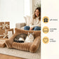 🛋️🐶Cuccia Divano per Cani & Gatti in Peluche – Bordi Rialzati per Supporto Testa/Collo, Tessuto Morbido e Caldo, 3 Misure (S/M/L), 5 Colori – Per Riposo & Comfort ☁️🐱