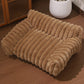 🛋️🐶Cuccia Divano per Cani & Gatti in Peluche – Bordi Rialzati per Supporto Testa/Collo, Tessuto Morbido e Caldo, 3 Misure (S/M/L), 5 Colori – Per Riposo & Comfort ☁️🐱
