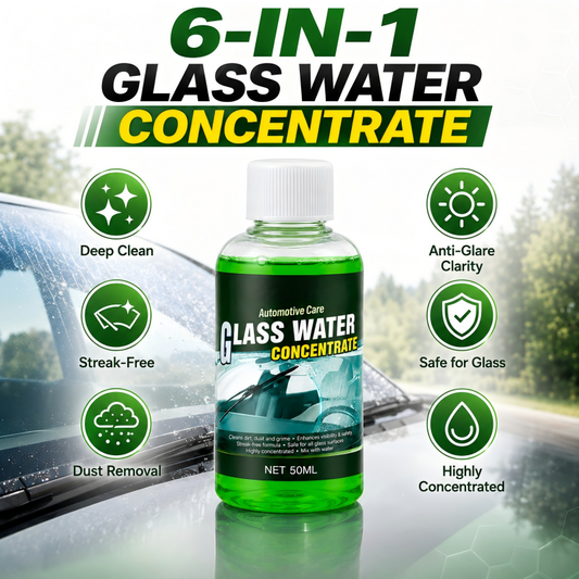 Concentrato Lavavetri Auto 🚗 | Pulizia Profonda Senza Aloni ✨ | Anti-Abbagliamento Notturno 🌃 | Formula Altamente Concentrata 💧
