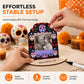 Cornice Portafoto Día de los Muertos 💀🌼 | In Legno con Apertura per Foto e Spazio Scrivibile | Decorazione per Altare e Casa