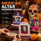 Cornice Portafoto Día de los Muertos 💀🌼 | In Legno con Apertura per Foto e Spazio Scrivibile | Decorazione per Altare e Casa