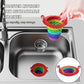 🧽 Filtro per Scarico del Lavello da Cucina – Design Mostro Pieghevole | Grande Capacità | Fori di Scarico Rotanti | Manico Integrato | Lavabile in Lavastoviglie | Ideale per Residui, Avanzi & Scarti 🍽️🌀