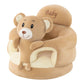 🧸 Sediolina Morbida di Supporto per Neonati – Aiuta a Stare Seduti | Imbottitura Avvolgente | Base Antiscivolo | Velluto Morbido | 40 × 40 × 40 cm 👶✨