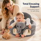 🧸 Sediolina Morbida di Supporto per Neonati – Aiuta a Stare Seduti | Imbottitura Avvolgente | Base Antiscivolo | Velluto Morbido | 40 × 40 × 40 cm 👶✨