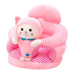 🧸 Sediolina Morbida di Supporto per Neonati – Aiuta a Stare Seduti | Imbottitura Avvolgente | Base Antiscivolo | Velluto Morbido | 40 × 40 × 40 cm 👶✨