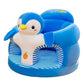 🧸 Sediolina Morbida di Supporto per Neonati – Aiuta a Stare Seduti | Imbottitura Avvolgente | Base Antiscivolo | Velluto Morbido | 40 × 40 × 40 cm 👶✨