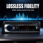 🎶 Autoradio Bluetooth 5.0 con Lettore MP3 - Audio Hi-Fi FLAC/APE | 2 Porte USB | Chiamate in Vivavoce | Controllo Tattile | Luce Bianca/Rossa | Telecomando al Volante | Ideale per Auto & Viaggi 🚗