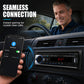 🎶 Autoradio Bluetooth 5.0 con Lettore MP3 - Audio Hi-Fi FLAC/APE | 2 Porte USB | Chiamate in Vivavoce | Controllo Tattile | Luce Bianca/Rossa | Telecomando al Volante | Ideale per Auto & Viaggi 🚗