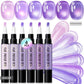 💅💜Set Penne Smalto Cat Eye Glitter – Effetto Cristallo & Riflessi Shimmer | Applicazione 2-in-1 | Dettagli Nail Art | Set da 6 Pezzi ✨🎨